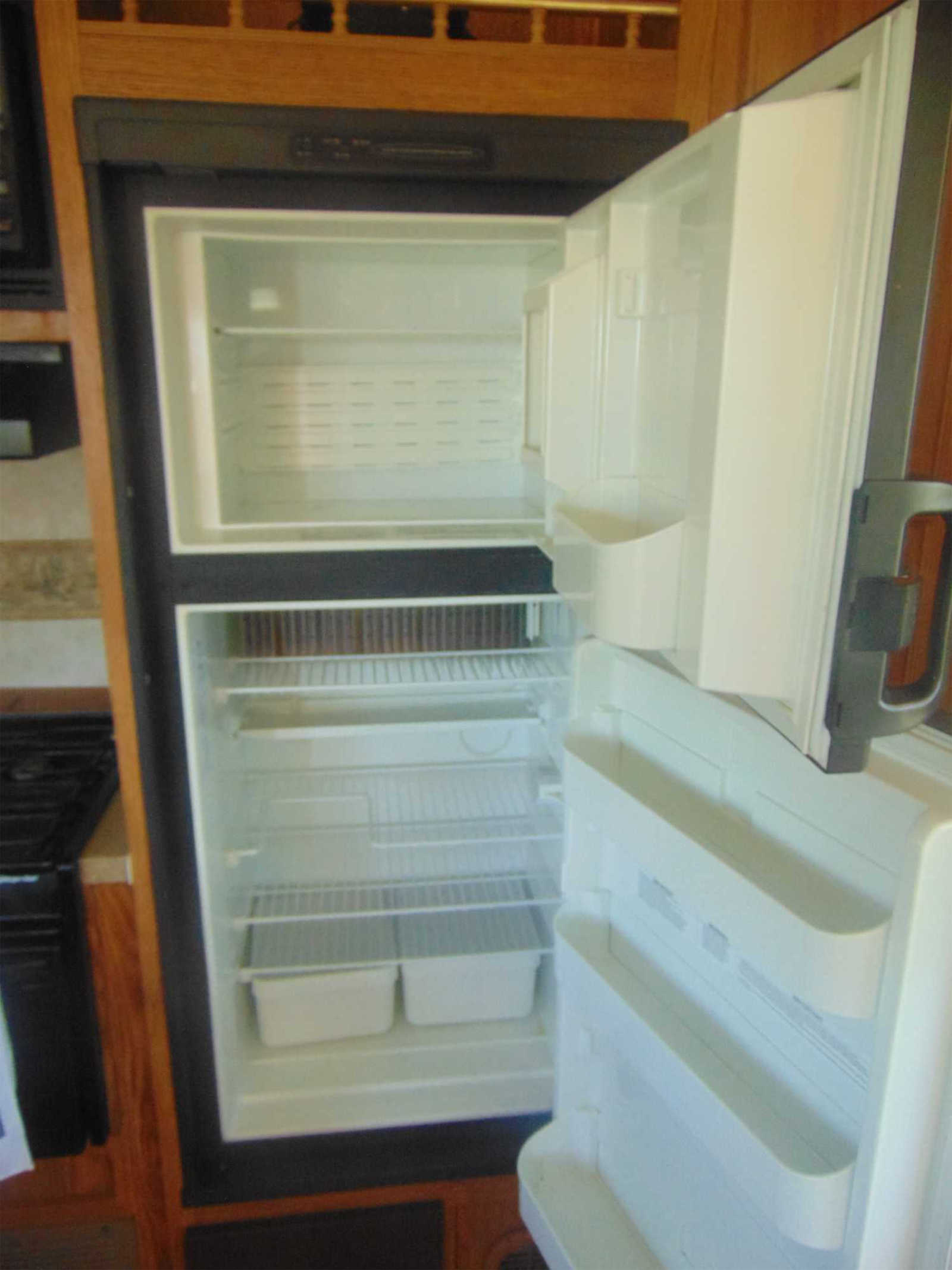 RV kitchen freezer and refrigerator space